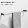 2021 new style brushed nickel+black luxury bathroom decor accessories set for 4 pcs