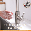 Touchless Spring Kitchen Faucet with Pull Down Sprayer, Single Handle Motion Sensor Activated Hands-Free Kitchen Sink Faucet, Single Hole Smart Kitchen Faucet, Solid Brass, Brushed Nickel